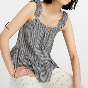 Madewell ruffle strap shirt